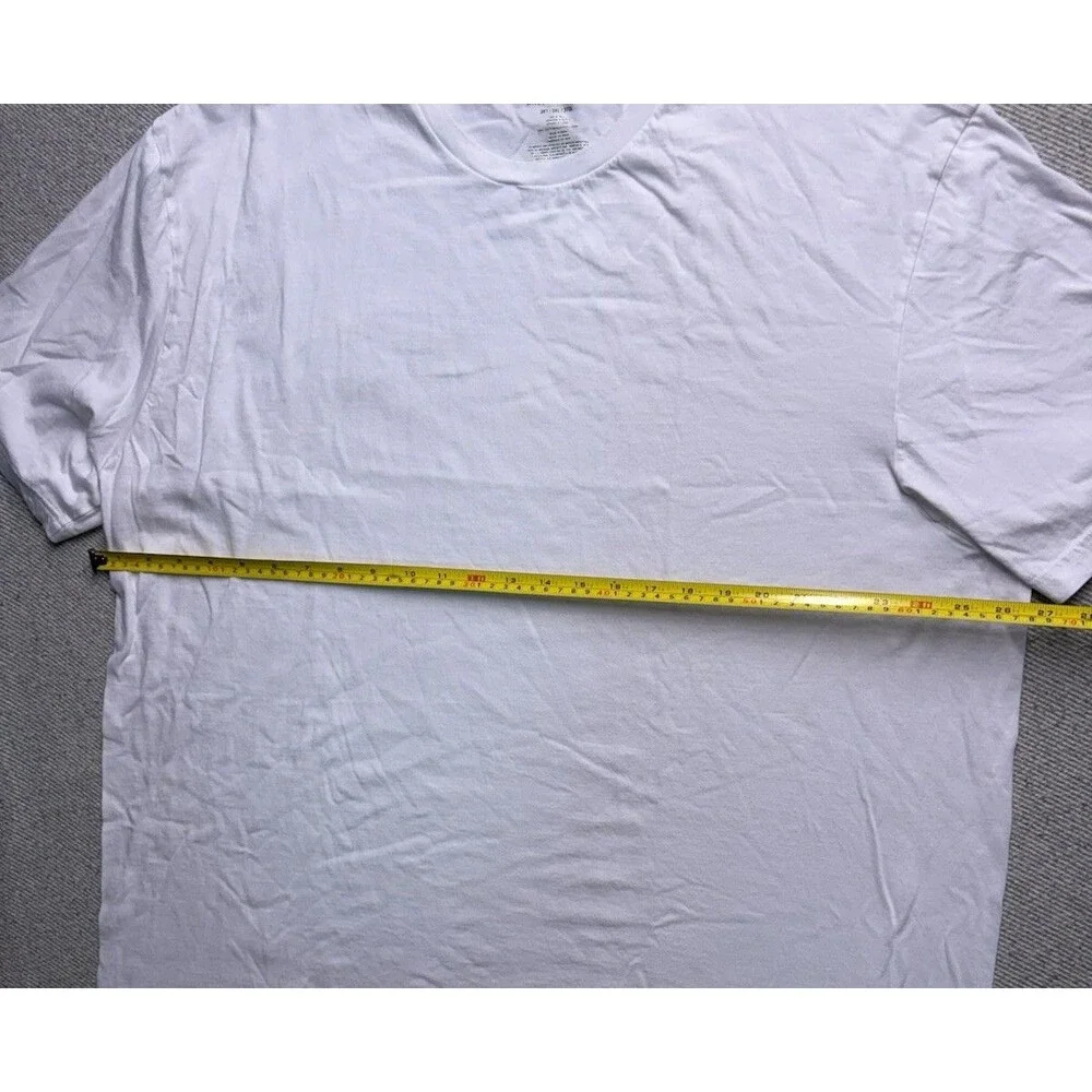 Polo Ralph Lauren Men’s T-Shirt White Crew Neck Bottom Pony Logo Size 3XT Tall